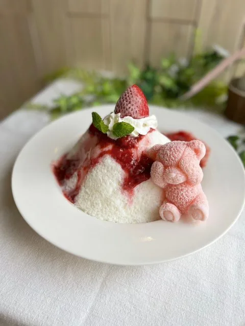いちごのかき氷